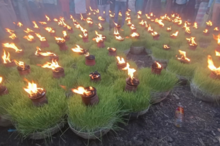 बजाग के परडिया में “सिर पर आस्था के जवारे” लिए निकली सैकड़ों महिलाएं,हर्षौल्लास से निकला जवारा जुलूस,धूमधाम से हुआ विसर्जन