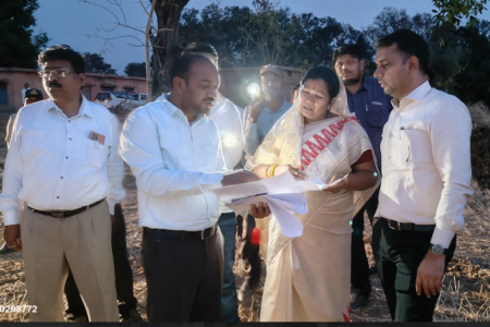 मंत्री श्रीमती संपतिया उइके ने टिकरवारा में मुख्यमंत्री विवाह/निकाह स्थल का निरीक्षण किया