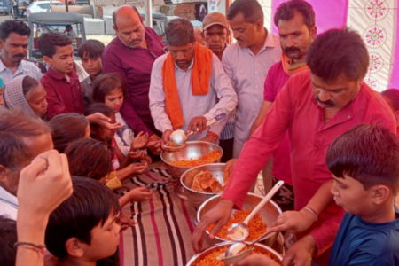 बजाग मे धूमधाम से मनाया गया हनुमान प्रकटोउत्सव,हुआ भंडारा